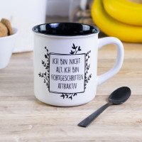 16970 Tasse Fortgeschritten attraktiv Emaille-Optik 400ml