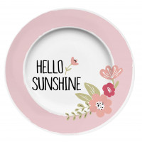 Plate Hello sunshine 20cm Plate Hello sunshine 20cm