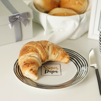 Plate Super Papa stripes 21cm