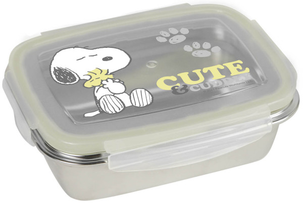 Brotdose Snoopy Cute & Cuddly 550ml Edelstahl
