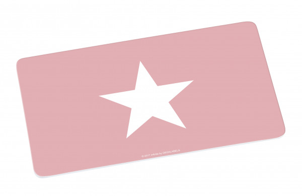Breakfast board Stars pink