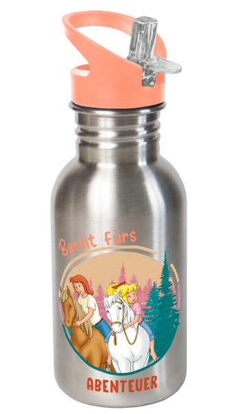 14060_Trinkflasche_Sport_Bibi_Tina_Abenteuer_500ml_Edelstahl_A0