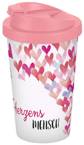 Coffee to go mug Herzensmensch 400 ml PP