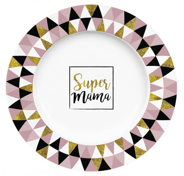Plate Super Mama pattern 21cm