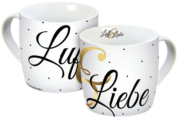 Tasse Luft & Liebe 300ml Echtgold