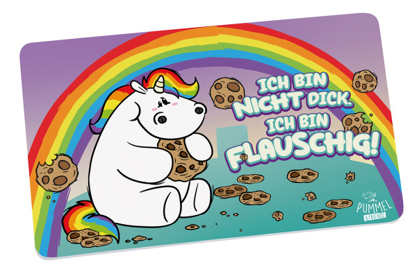 15864_Fruehstuecksbrettchen_Pummeleinhorn_Flauschig_Melamin_A0