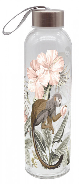 Drink bottle Monkeys glass 500 ml