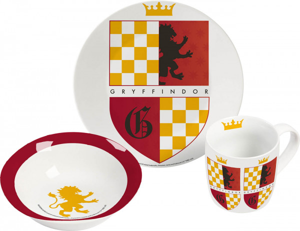 Children's dishes Gryffindor 3 parts porcelain