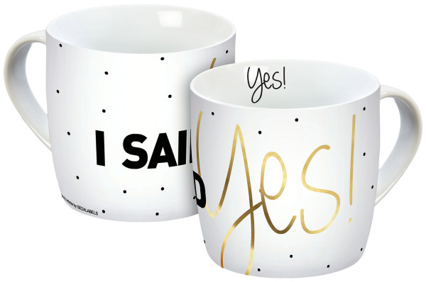 Mug I said Yes! 300 ml Gold