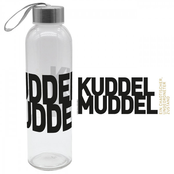 Drink bottle glass Kuddelmuddel 500 ml
