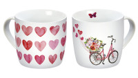 16741-Tassen-2er-Set-Watercolor-Fahrrad 16741-Tassen-2er-Set-Watercolor-Fahrrad