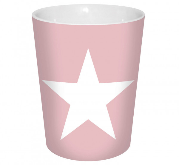 Kaffeebecher Stern rosa 300ml