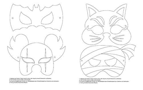 Vorschau-Halloween-Masken