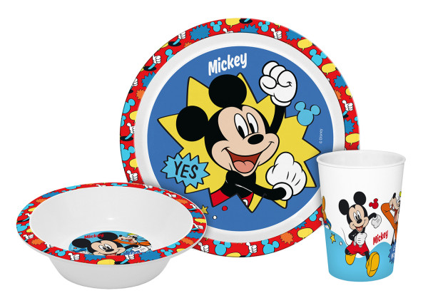 840197_Kindergeschirr Mickey Kids 3tlg PP