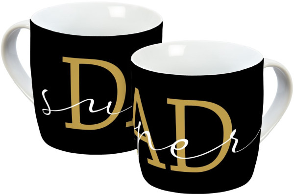 14515 Tasse super Dad fakegold 300ml