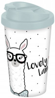 Coffee to go mug Lovely Llama 400 ml PP Coffee to go mug Lovely Llama 400 ml PP