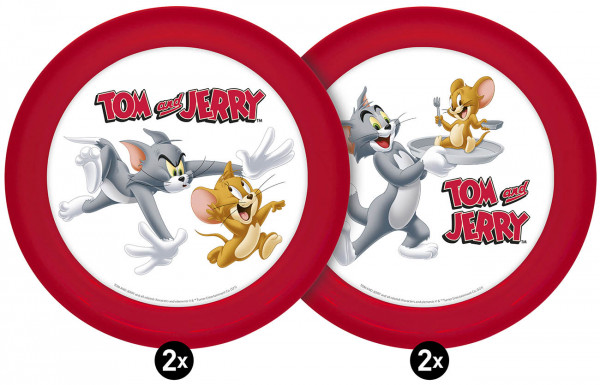 Teller Tom & Jerry 4er Set 21cm