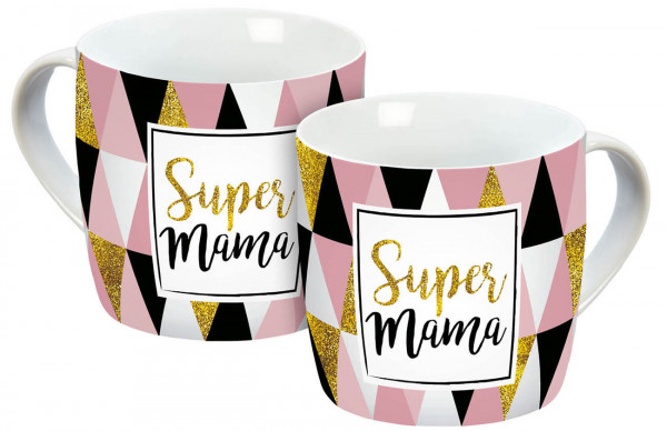 Tasse Super Mama Muster 300ml