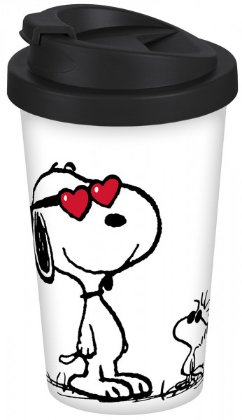 Coffee to go mug Peanuts Love 400ml