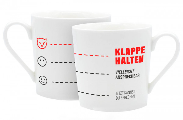 Tasse Klappe halten 350ml