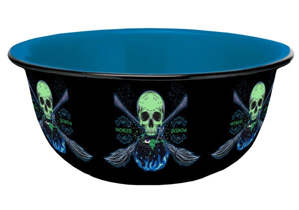 13627 mueslischale witchcraft skull Emaille-Optik 600ml