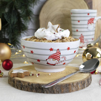 16754 Müslischale Wichtel Streifen 500ml