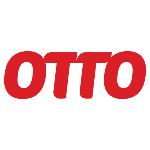 Das Bild zeigt das Wort otto in fetten, roten Kleinbuchstaben mit einer modernen, abgerundeten Schrift auf weißem Hintergrund.